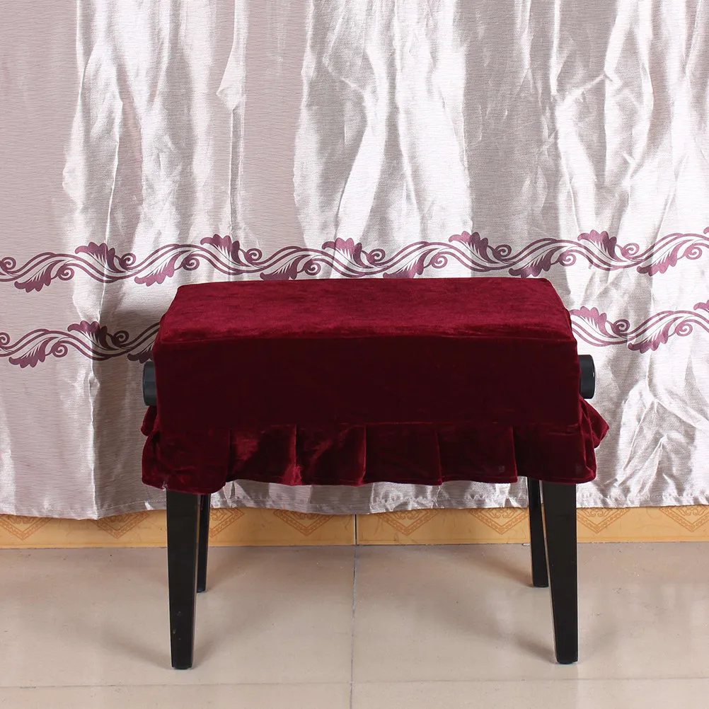 Pleuche Piano Chair Protective Cover Single Bench Stool Covers Sofa Guard Home Furniture Protection