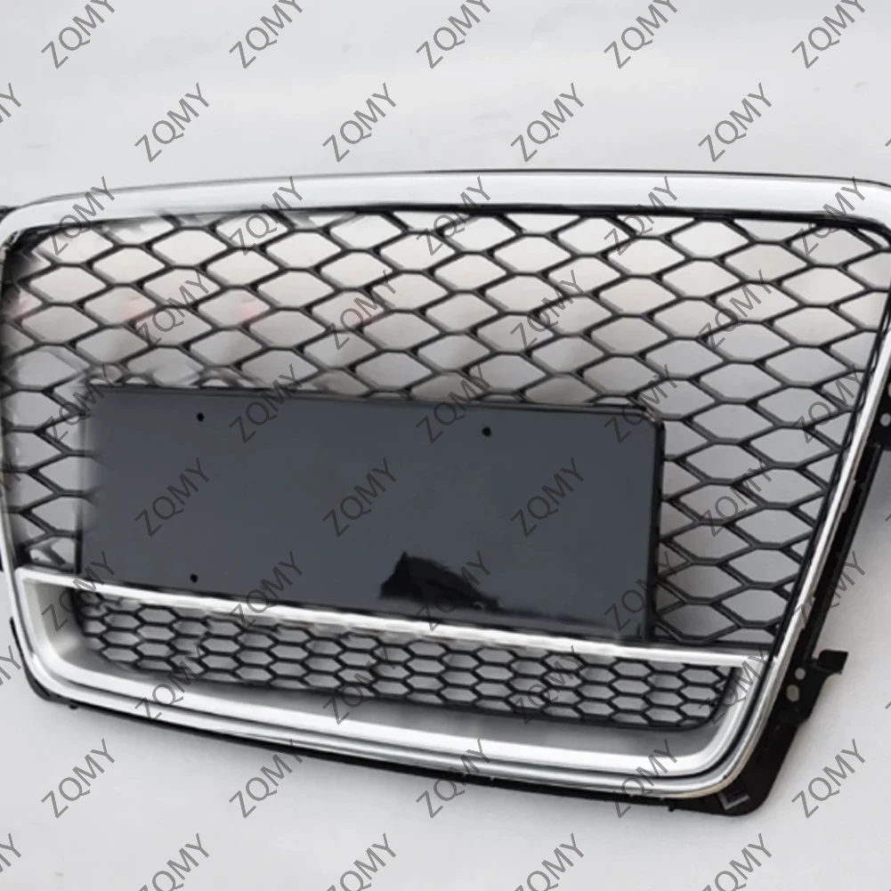 

With/Logo For Audi A4/A4L/S4 2009 2010 2011 2012 Car Front Bumper Grille Centre Panel Styling Upper Grill (Modify RS4 style)