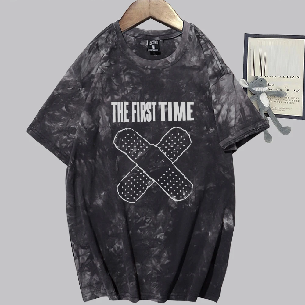 قمصان مصبوغة بربطة عنق للأطفال من LAROI ، قميص هراجاكي ، قمصان تيشيرت صيفية كبيرة الحجم ، هدايا محبي الموسيقى من قمم ، أول مرة ، #1