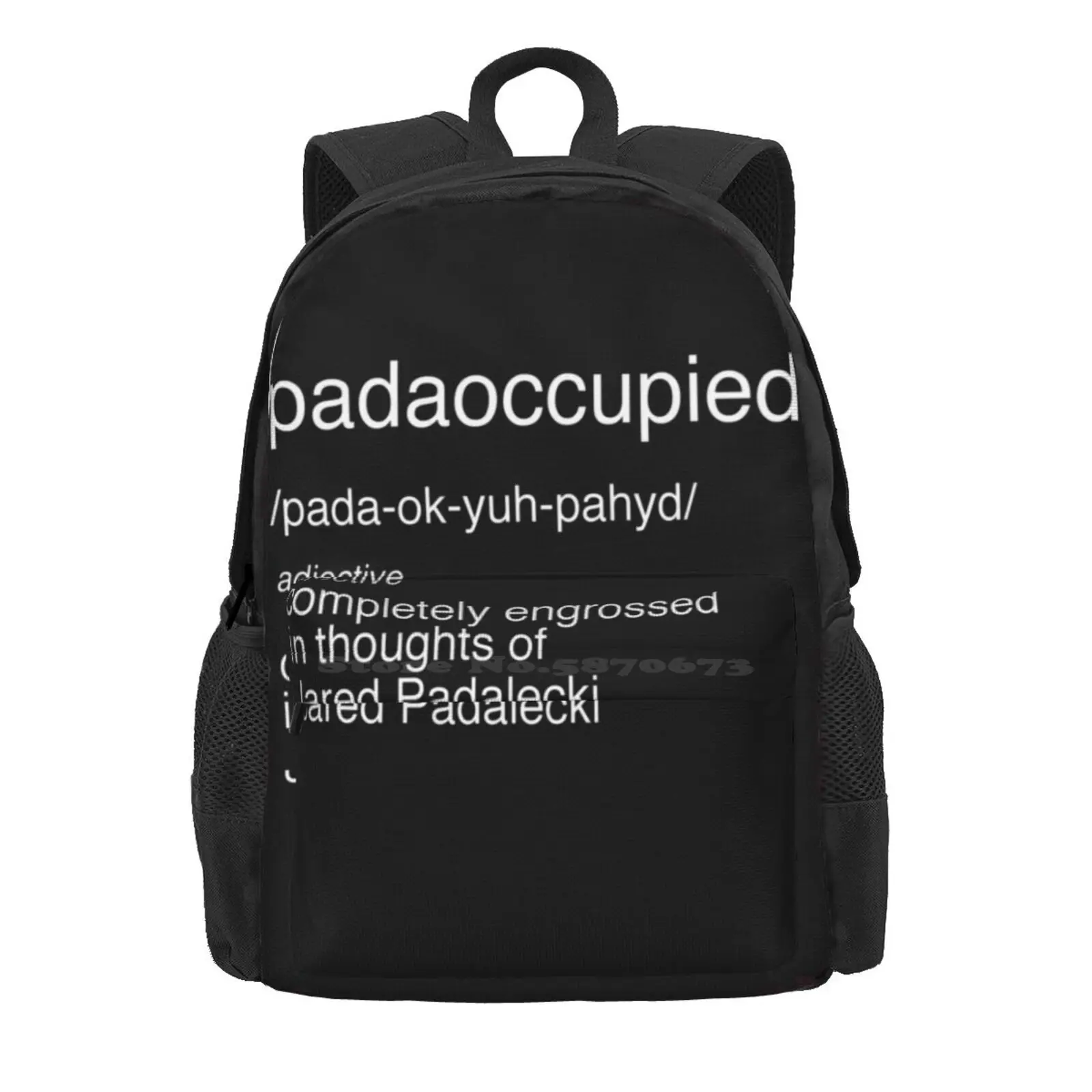 Padaoccupied Hot Sale Schoolbag Backpack Fashion Bags Jared Padalecki Jaredpadalecki Jarpad Moose Samwinchester Sam Winchester