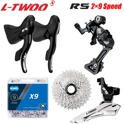 LTWOO R5 2x9S Groupset Shifter Front Derailleur Rear Derailleur Sunshine 9S 25T 28T 32T Cassette X9S Chain For Road Bike Parts