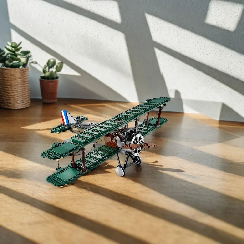 

879 шт. MOC Sopwith Camel сборочные блоки, подарки для мальчиков, вертолеты, украшения, развивающие игрушки