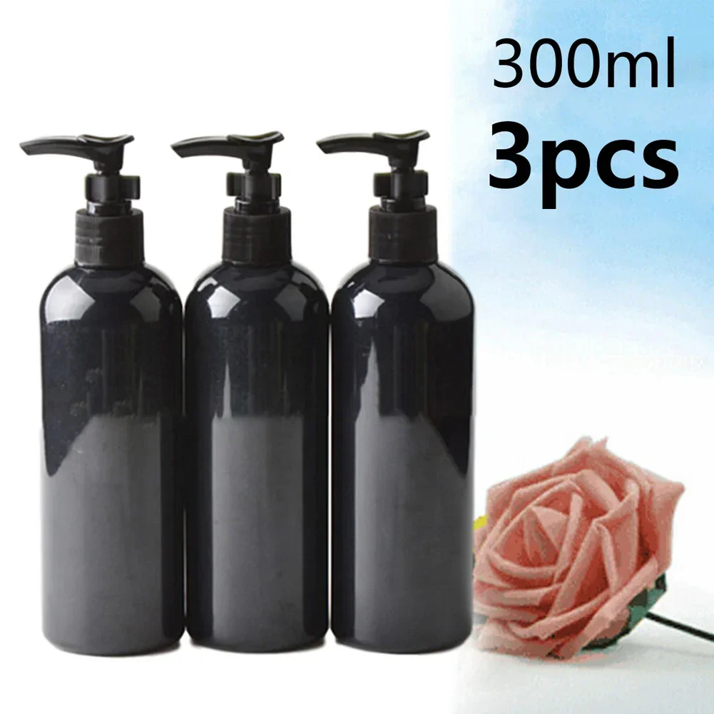 300mL Empty Lotion Pump Bottle Refillable Shampoo Soap Dispenser Lotion Bottles Leak-Proof Plastic Bottles Bathroom Accessories