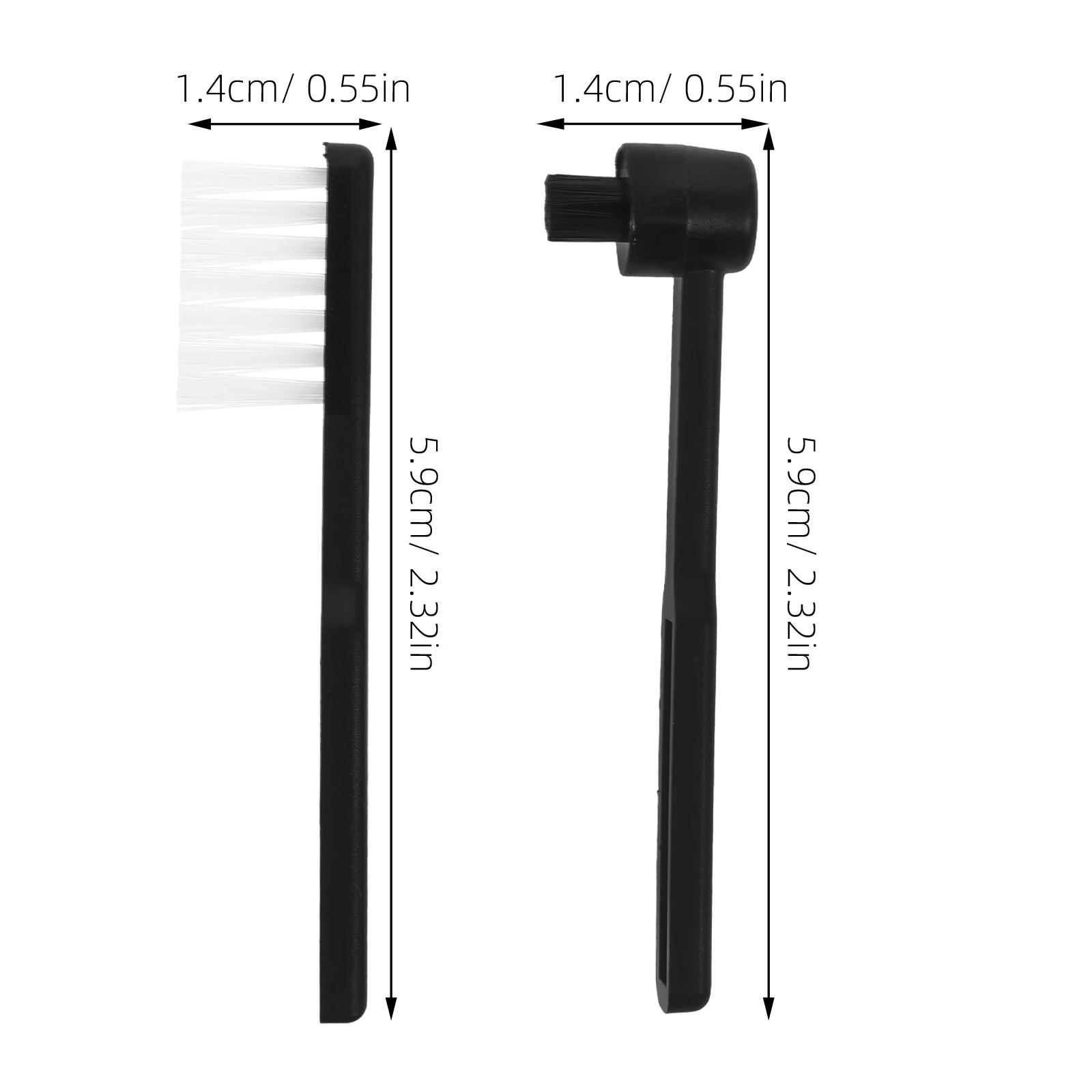 

2 Pcs Stylus Cleaning Brush For Record Kit Small Round Player Needle Cleaner Nylon
