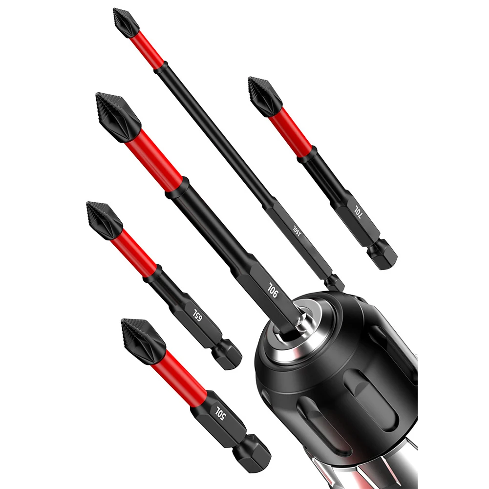 10PCS PH2 Magnetic Screwdriver Bit Set Cross Anti-slip Screwdriver Head High Torque Output For Automobile Maintenance Tools