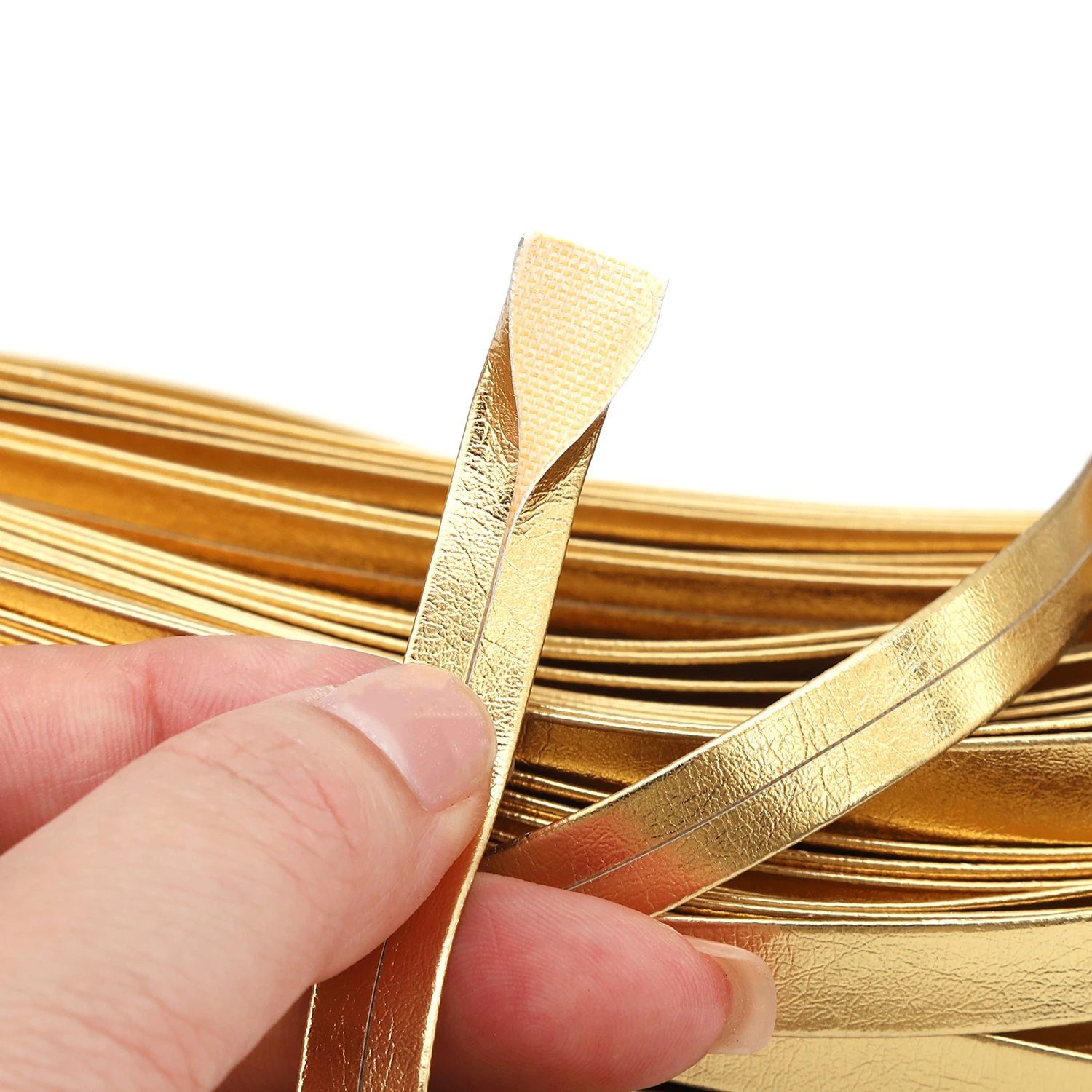 5M 0,5/0,8/1/1,5/2/2,5 cm PU Leder Streifen Universal Einfassung DIY Hause dekoration Leder String Seil Kleidung Nähen Liefert – Detail 5