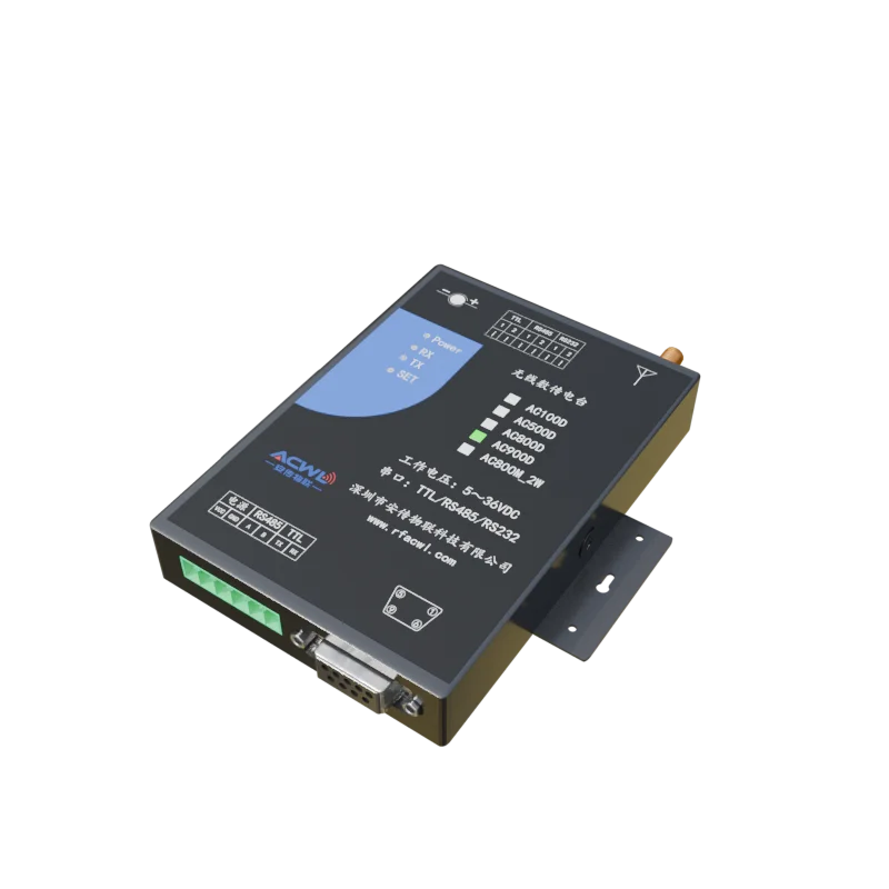 Robust Industrial LoRa Data Transmission Unit AC900D 500mW 27dBm High Immunity Anti Interference for Pipeline Monitoring