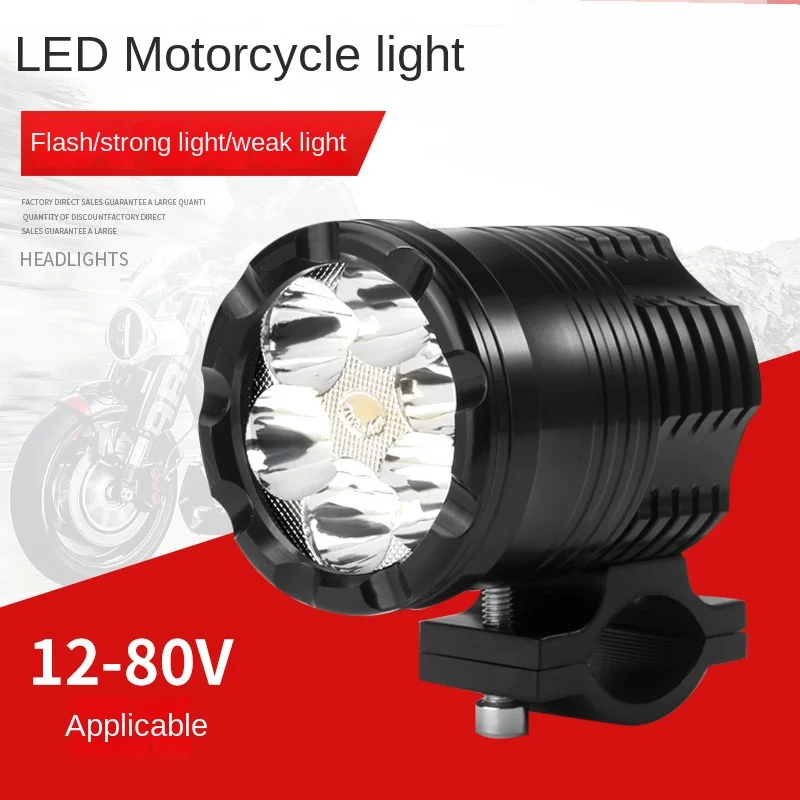 

1pc 24W White 6000K 2400LM T6 Chips LED Motorcycle Headlight Fog Spot HeadLamp Spotlight Waterproof Motorbike Bulb Light Parts