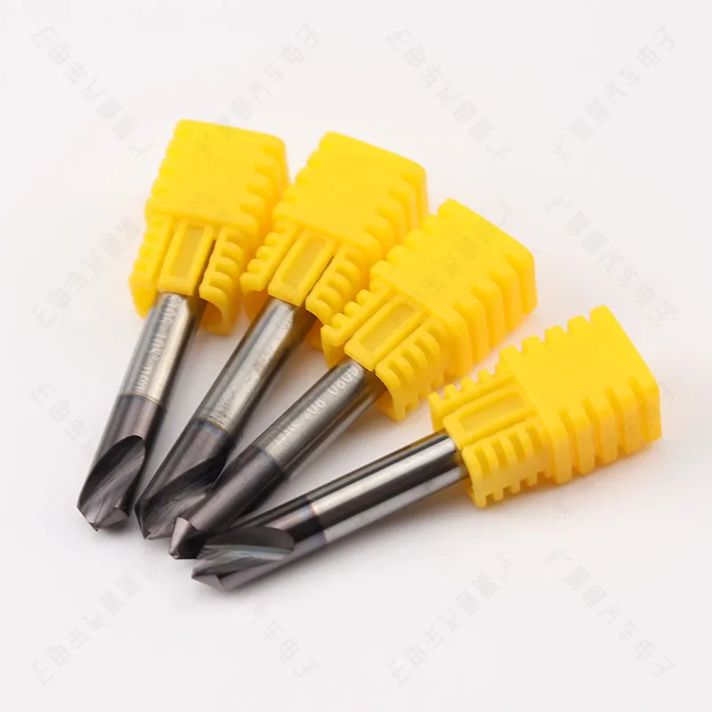 CHKJ Raise Hard Tungsten Steel End Milling Cutter Flat Cutter Strip Coated Flat Drill 80 ° 90 ° 95 105 ° Locksmith Tools