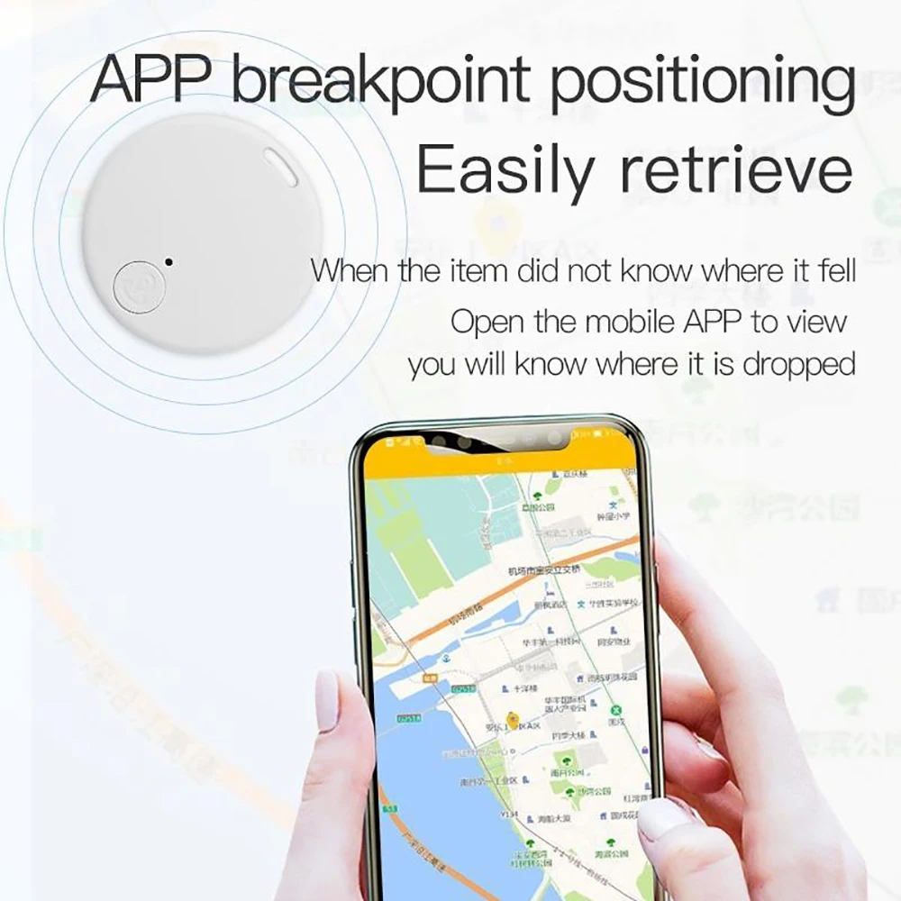 Anti-Lost Device Wireless Pet Kids Wallet Tracking Locator Bluetooth 5.0 Portable Smart Finder Small GPS Tracker For Cellphone