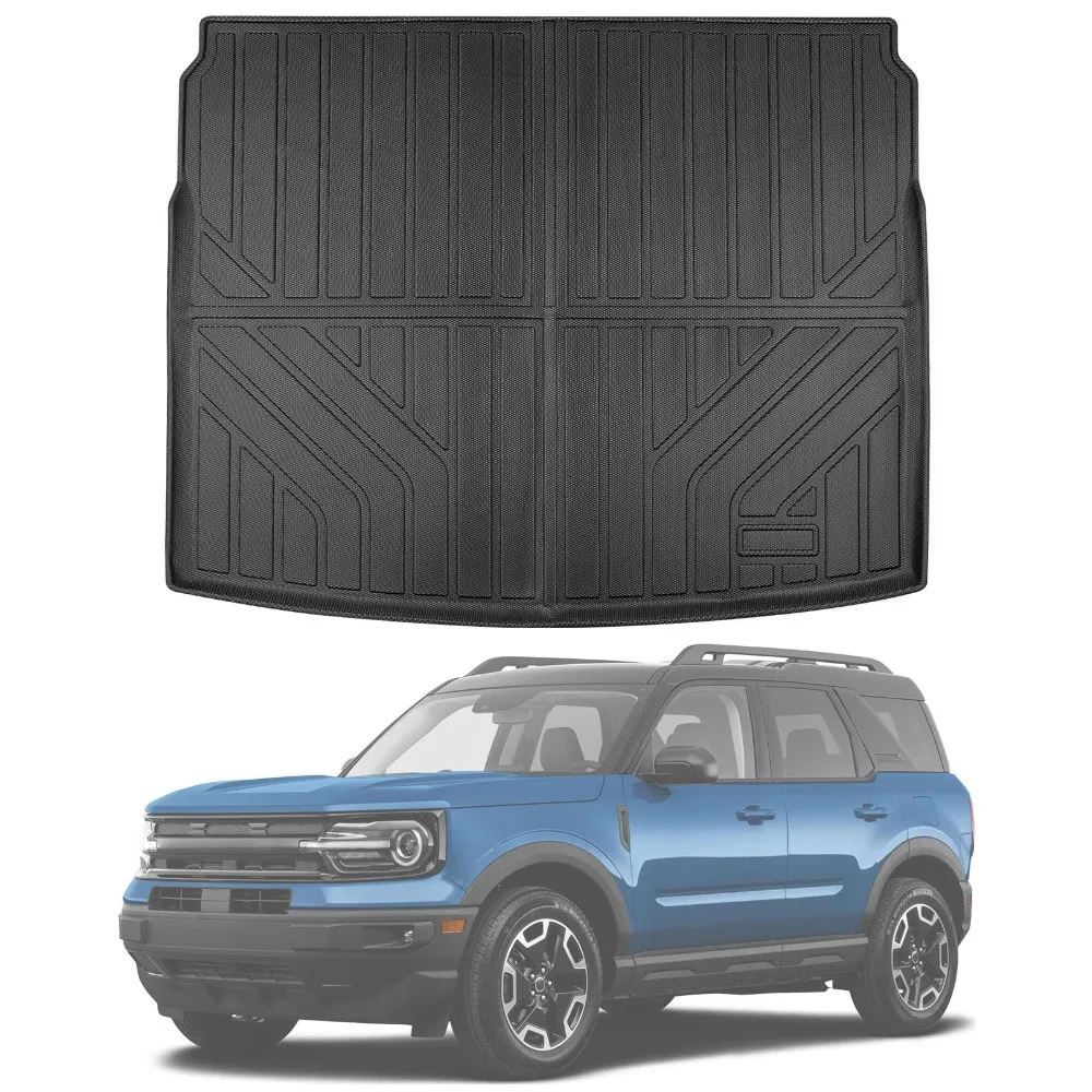 

Автомобильный грузовой коврик для Ford Bronco Sport 2021-2025, коврик в багажник, водонепроницаемый, без запаха, багажник, TPE, внутренняя защита, грузовой вкладыш