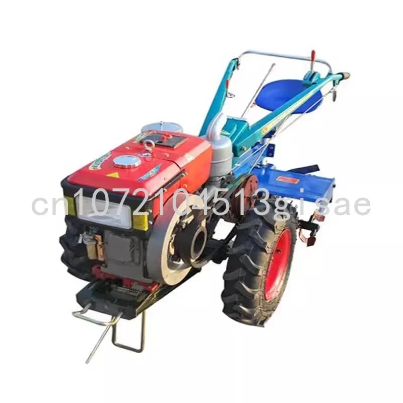 Multipurpose Walking Tractor Rotary Machine Tiller Power Generation Diesel Engine For Sale 15 Horse Riding Electric Motor