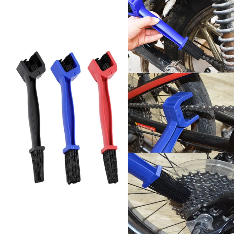 오토바이 체인 브러시 클리너 플라스틱 자전거/모토 브러시 클린 체인 클리너, 야외 스크러버, 로드 케어 도구, 오토바이 부품