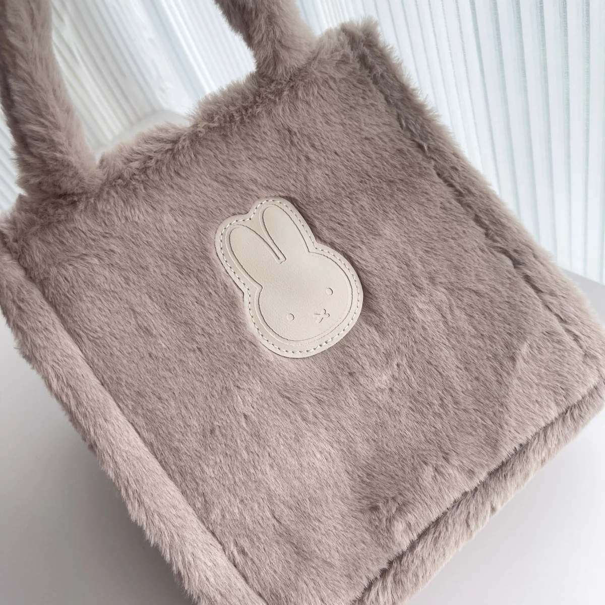 Sac fourre-tout portable en laine de dessin animé, sac de rangement lancé, cadeau de Noël, kawaii ata ffy, automne, hiver, nouveau