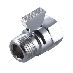 Shower Flow Control Angle Valve,Brass Handheld Direct Valve Valve, Water Volume Adjust Device,Water Pressure Regulator
