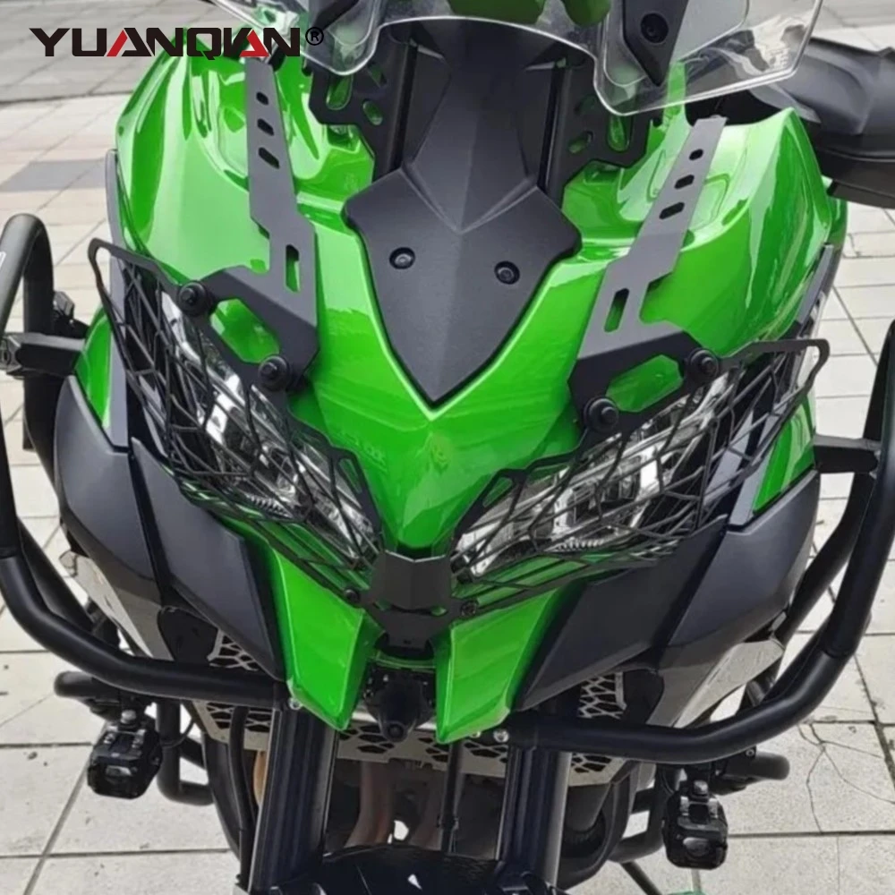 FOR Kawasaki Versys 1000 KLE1000 2019--2021-2022-2023 Motorcycle Headlight Guard Protector Headlamp Front Light Cover Protection