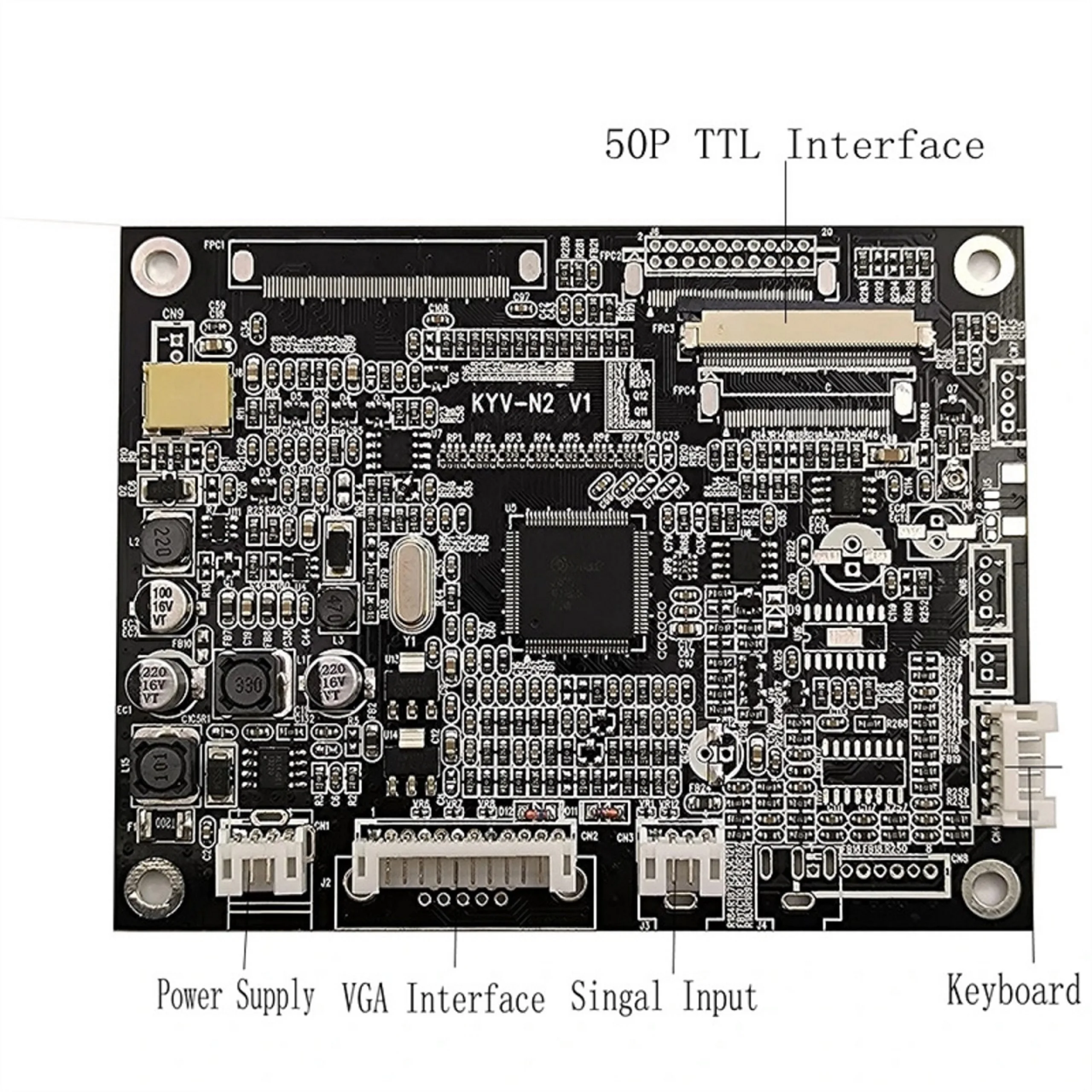 5-inch LCD screen AT050TN22 V.1 V1 with VGA AV control board 640×480 resolution 5