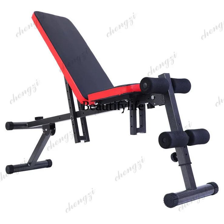 Adjustable Abdominal Stool Crunches, 6-in-1 Dumbbell Stool Fitness Equipment Street Health Multi-function