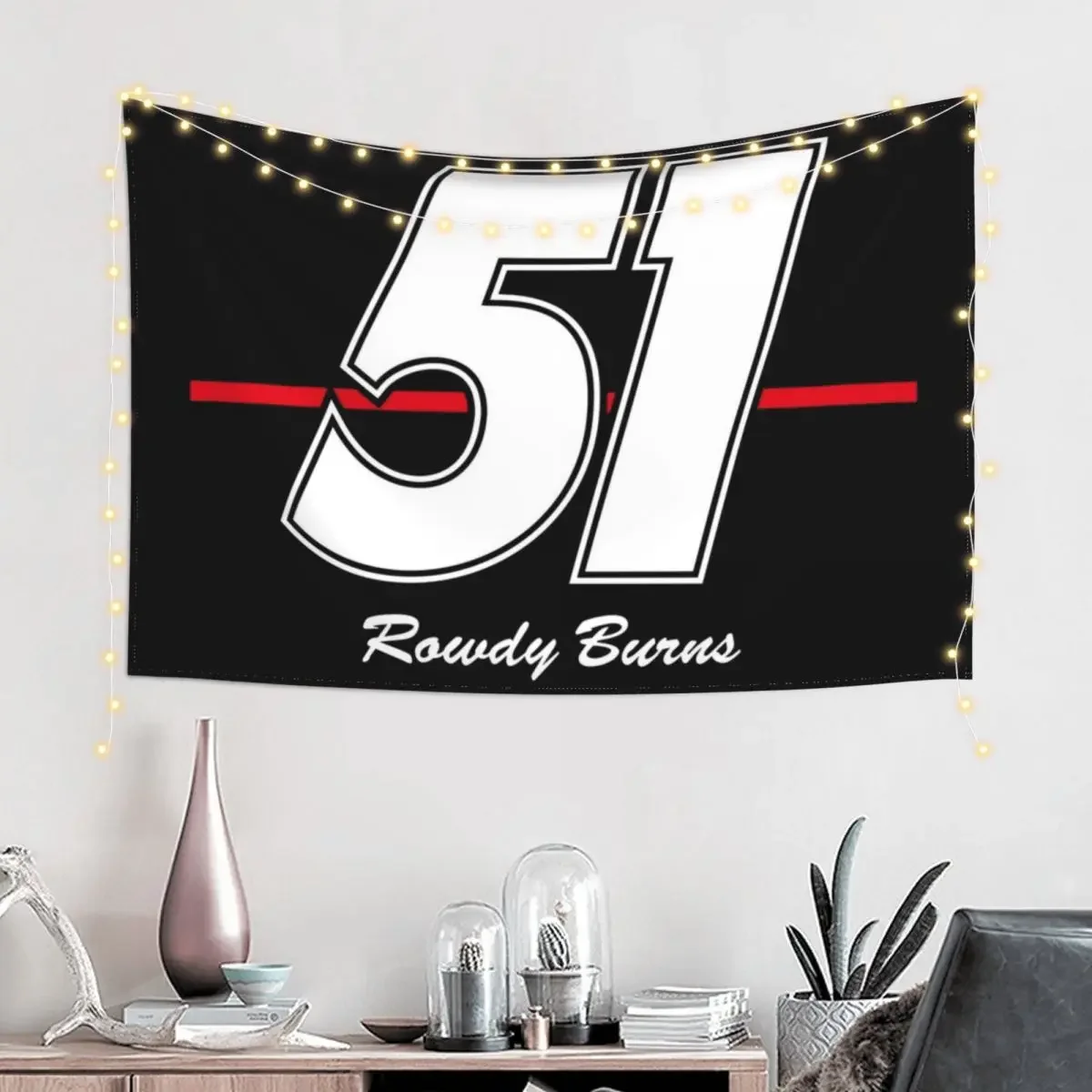 Rowdy Burns #51 Days of Thunder Tapestry Room Decor Korean Style Room Decor Cute Room Decor Tapestry