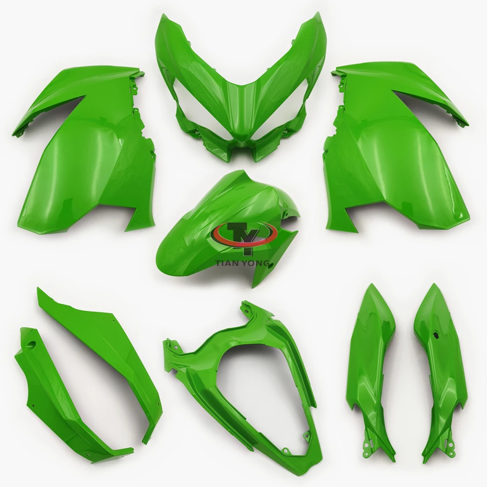 Green Black Bodywork Components Pack Left Right For NINJA400 2018-2019-2020-2021-2022-2023 Fit Ninja 400 Fairing Accessories