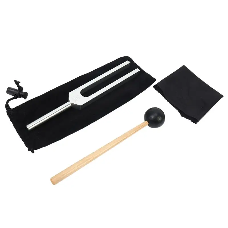AT02-6X Tuning Fork 528C 528HZ Tuner With Mallet Set For DNA Repair Healing Nervous System Testing Tuning Fork Health Care