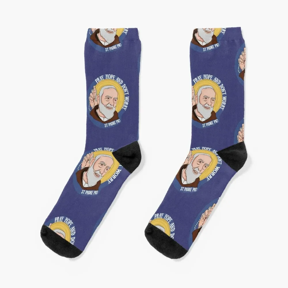 

St. Padre Pio Socks christmas gift sports stockings ankle new in's Men's Socks Luxury Women's