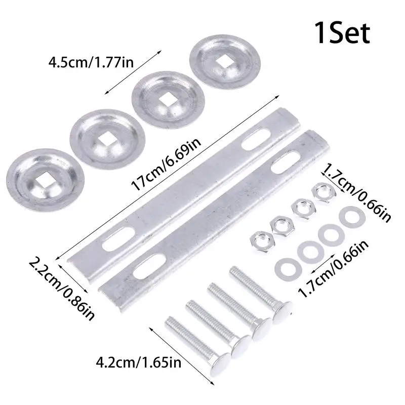 1Set Motorcycle Top Case Base Plate Quick Release Mount Slot Tail Side Box Rear Trunk Luggage Case Universal Installation Parts