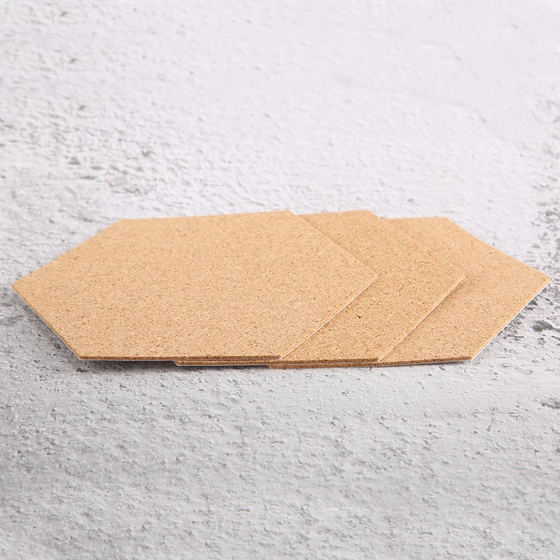 Self-Adhesive Cork Coasters, Cork Mats Cork Backing Sheets For Coasters And DIY Crafts Supplies