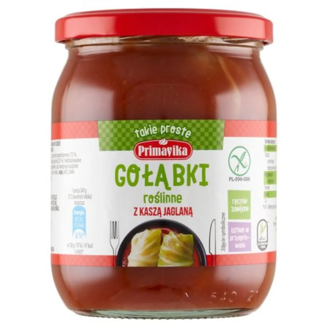 Gołąbki roślinne z kaszą jaglaną 480g - Primavika