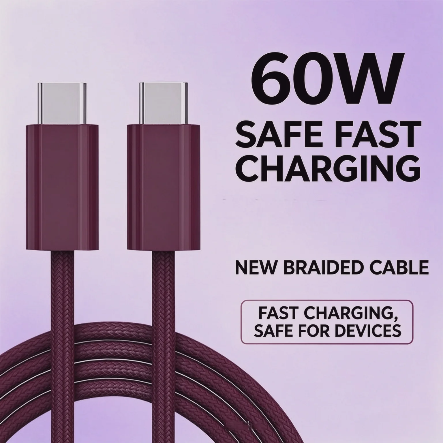 60W USB C To C Fast Charging Data Cable Suitable for iPhone 18 Pro Max Samsung Xiaomi  Dual TypeC Charging Cable  Data Cable