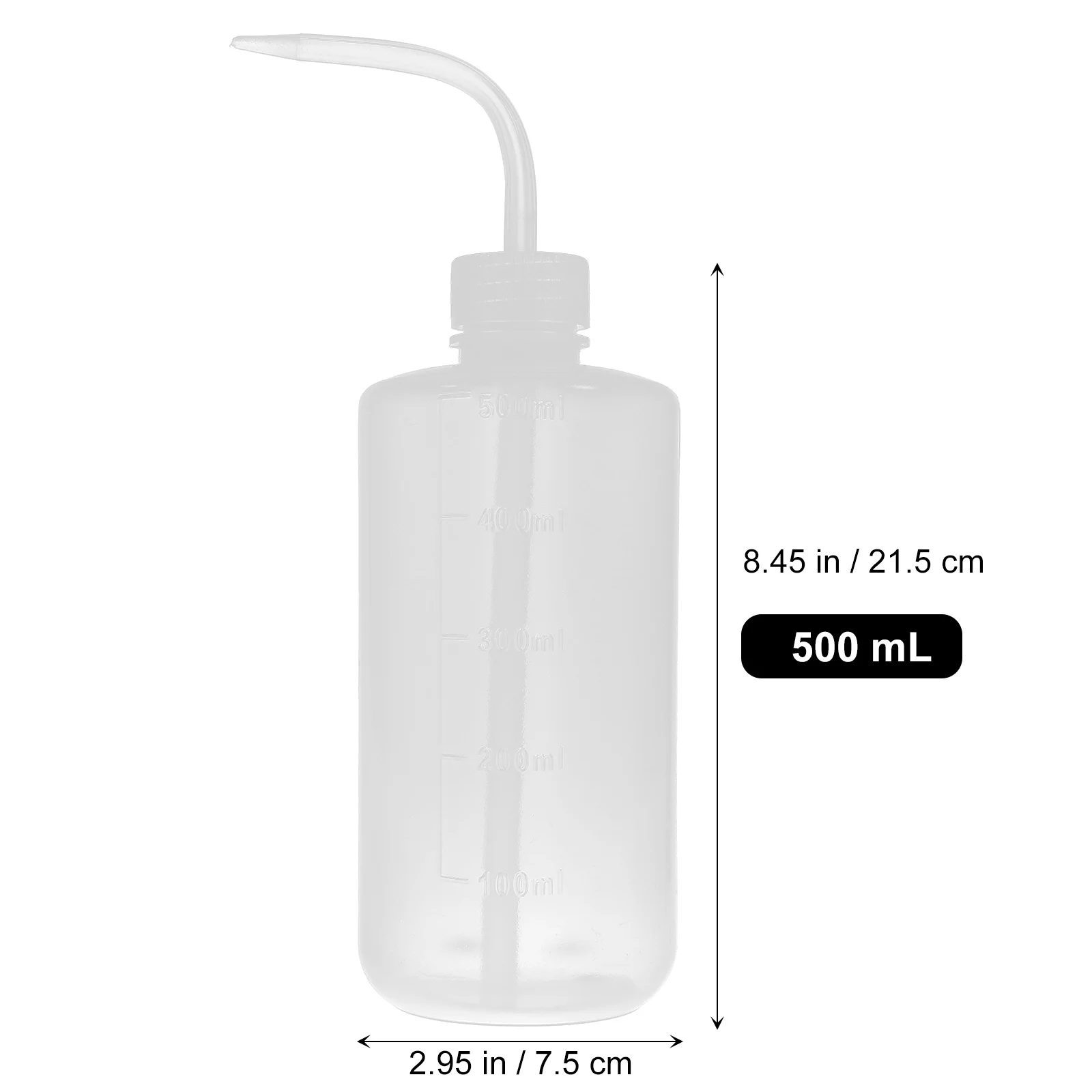 

1Pcs Plastic Empty Washing Bottle Transparent Scale Durable Practical Squeeze Bottle Hairdressing Use Scale Bottles