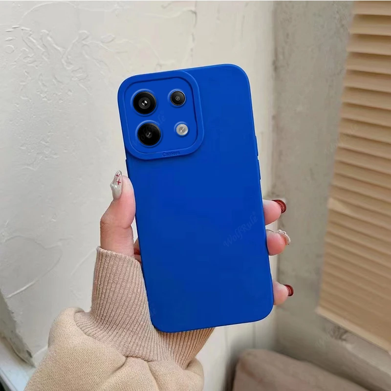 For Xiaomi Redmi Note 13 4G Case Cover Redmi Note 13 4G Capa Camera Protector Phone Bumper Back TPU Soft Fundas Redmi Note 13 4G