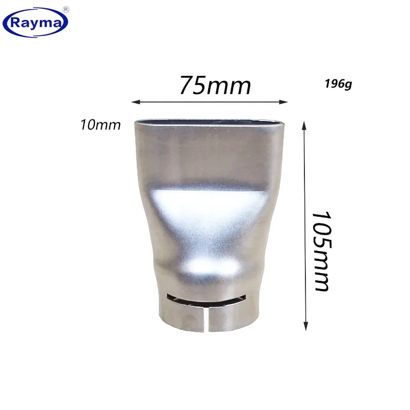 75mm Big Welding Tips for 3400W Hot Air Welder Gun SS304 Material High-Quality Hot Air Nozzle for Professional Use