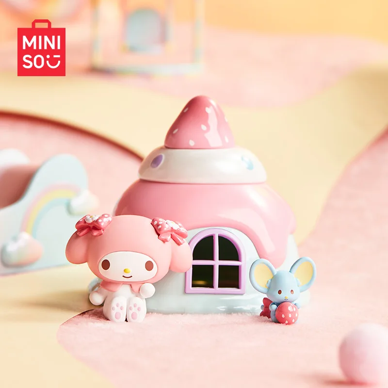 MINISO Blind Box Melody&Piano My Melody Little Sheep Play Home Collection Ornaments for Girls Gift Handmade