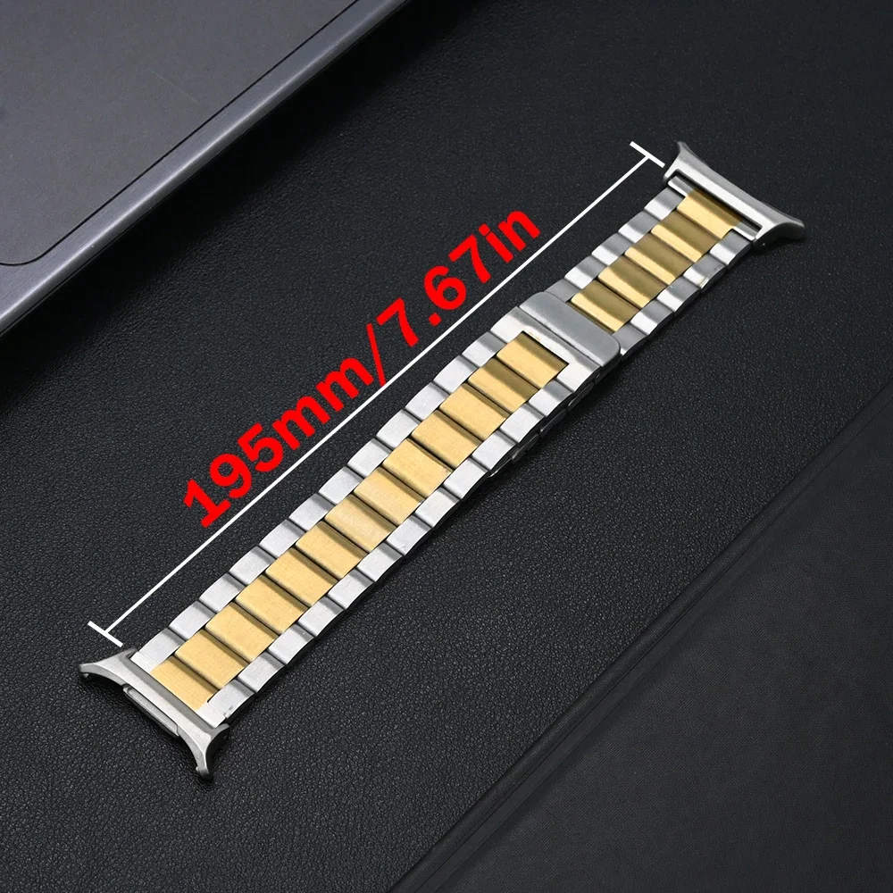 Gelang Stainless mewah magnetik, gelang Stainless mewah magnetik, untuk Samsung Galaxy Watch Ultra7 47mm, gelang bisnis pria untuk SAMSUNG ULTRA 7 47MM, tali tanpa celah