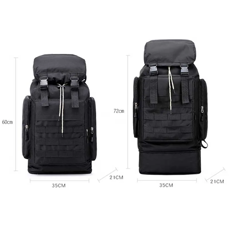 Super Large Capacity Black Travel Backpack Men Classic Oxford Outdoor Men Sport Backpack Bag Multifunction Military Backpack Men