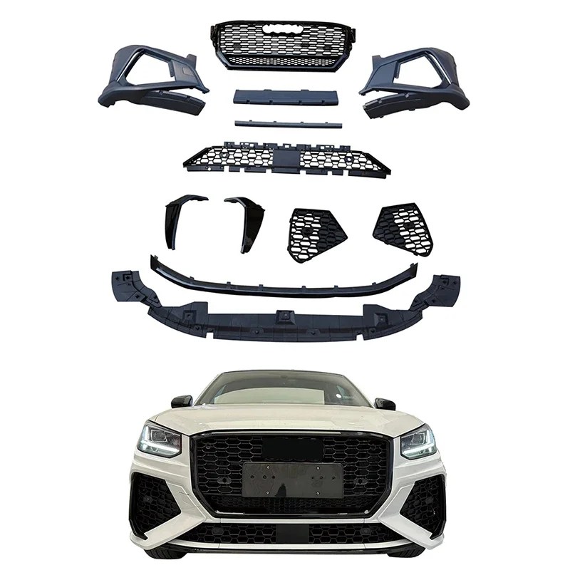 

Hot Sale Facelift Auto Parts Q2 Modified to RSQ2 Front Bumper with Grille for Q2 SQ2 2018-2021