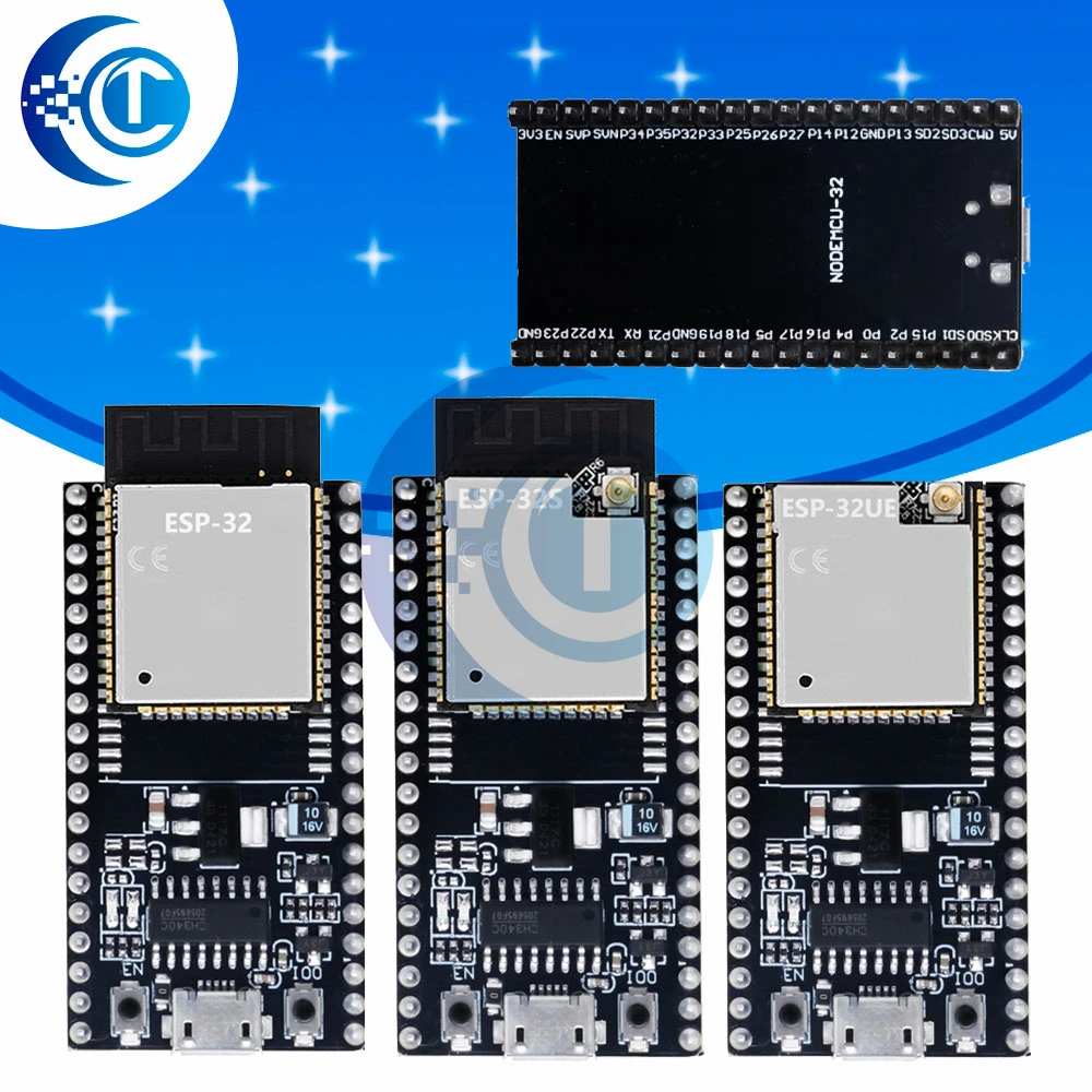 لوحة تطوير ESP32S/ESP-32U (CH340): بلوتوث واي فاي لاسلكي، ثنائي النواة + مضخم طاقة وفلتر (مايكرو USB)
