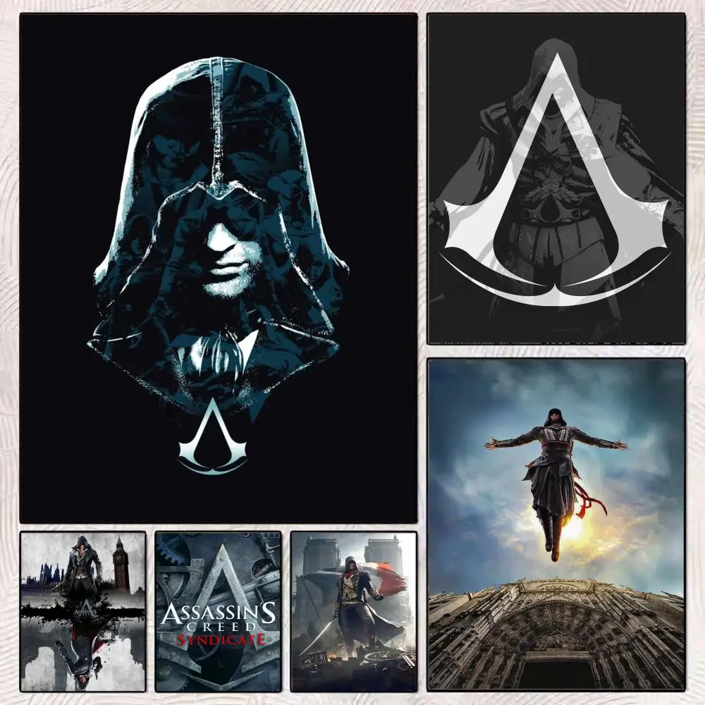 1 قطعة A-القتلة العقيدة لعبة ملصق ملصق مثالي ذاتية اللصق جدار الفن مصممة لمساحات الطعام في المكتب المنزلي #3