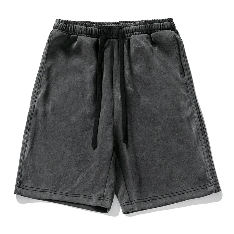 Bermuda Shorts Men's Summer Daily Commute Retro Washed Knit Casual Shorts