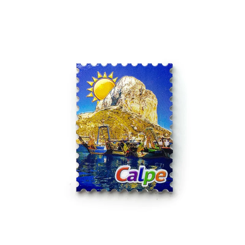 

Spain Calpe Seaside City Cultural and Creative Magnetic Fridge Magnets Travel Souvenirs Home Decorations Gifts