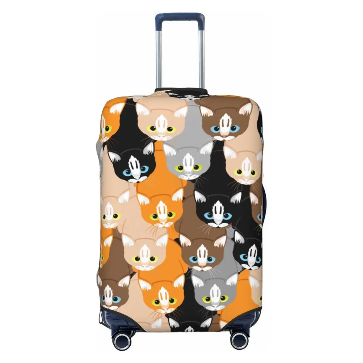 Cute Cats Animal Suitcase Cover Flight Comics Practical Luggage Case Business Protection
