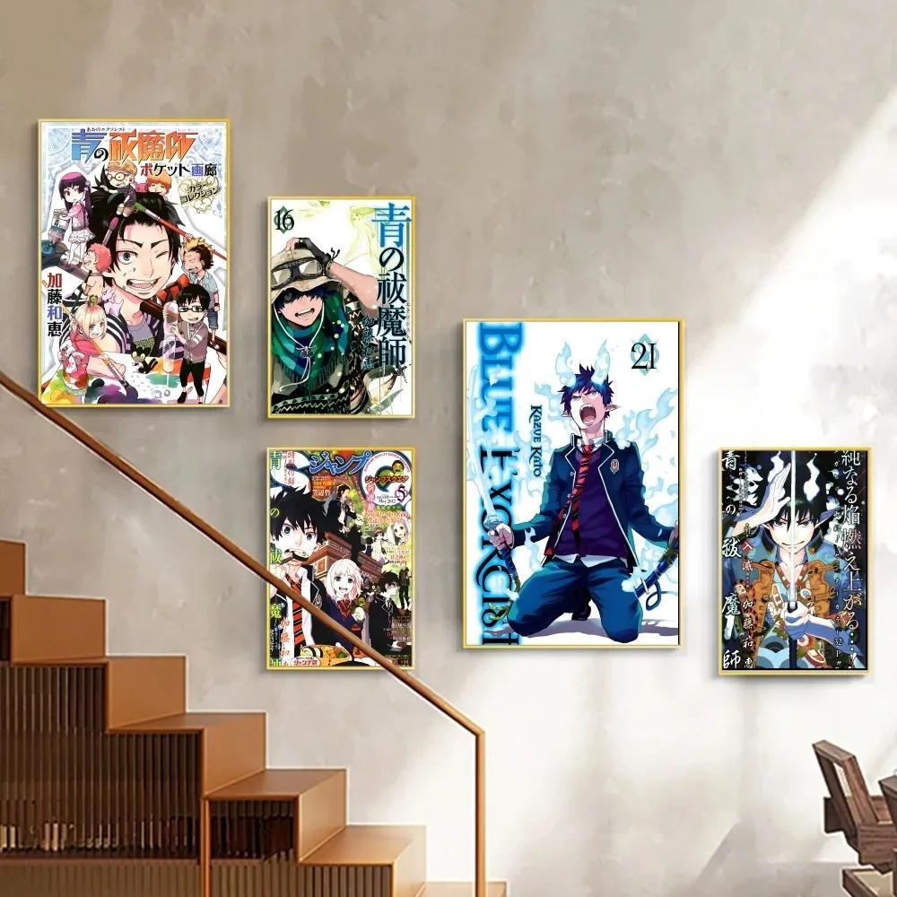 Blue Exorcist  Classic Movie Posters HD Quality Poster Wall Art Painting Study Nordic Home Decor