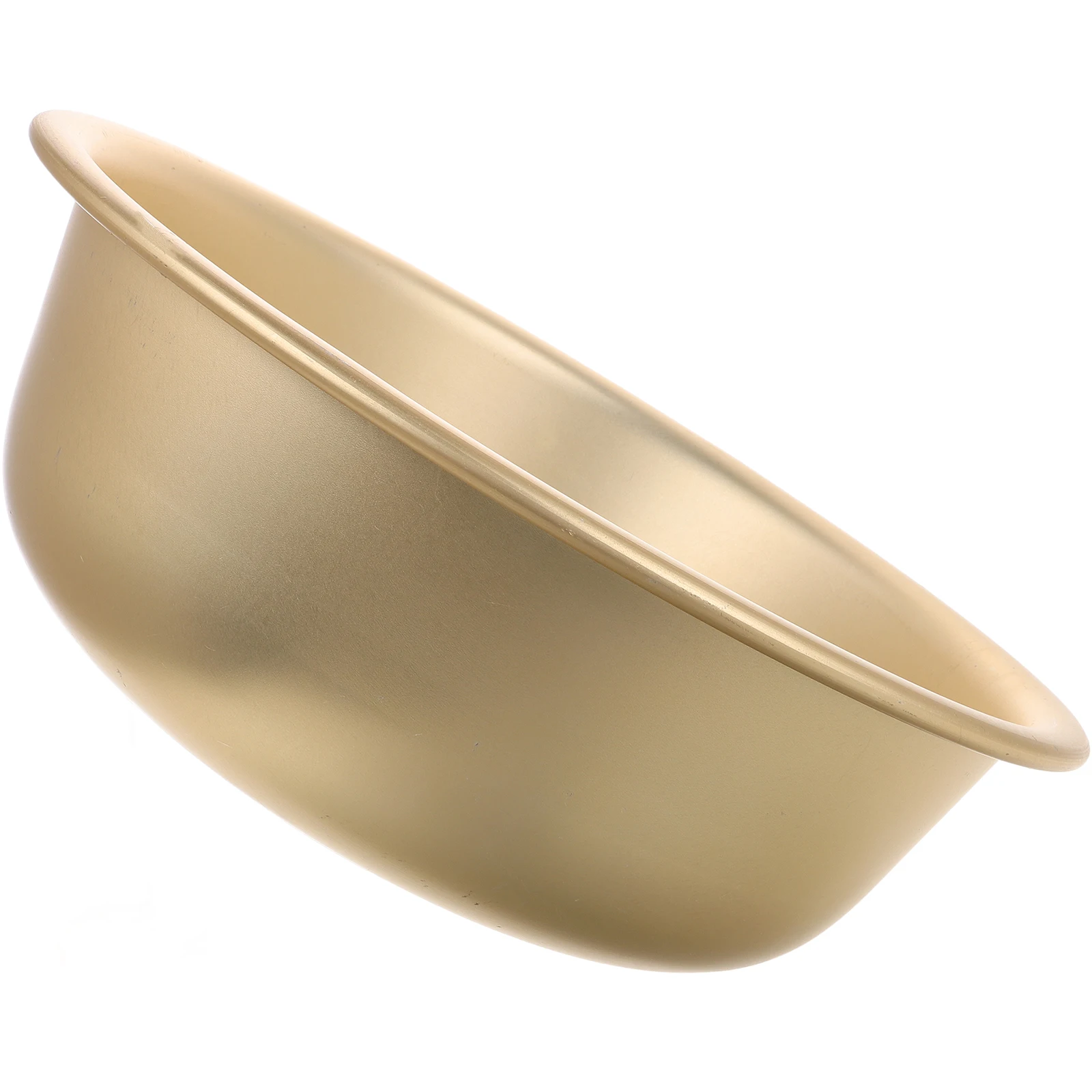

Yellow Aluminum Soup Basin Thickened Kitchen Sink Wash Bowl Golden Practical Storage Container Vegetable Fruit