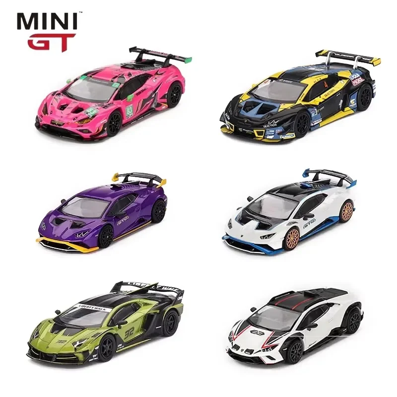 

TSM MINIGT 1:64 Lamborghini Huracan GT3 EVO Aventador SVJ Revuelto Alloy Diecast Cars Model Toy Collection Christmas Gift