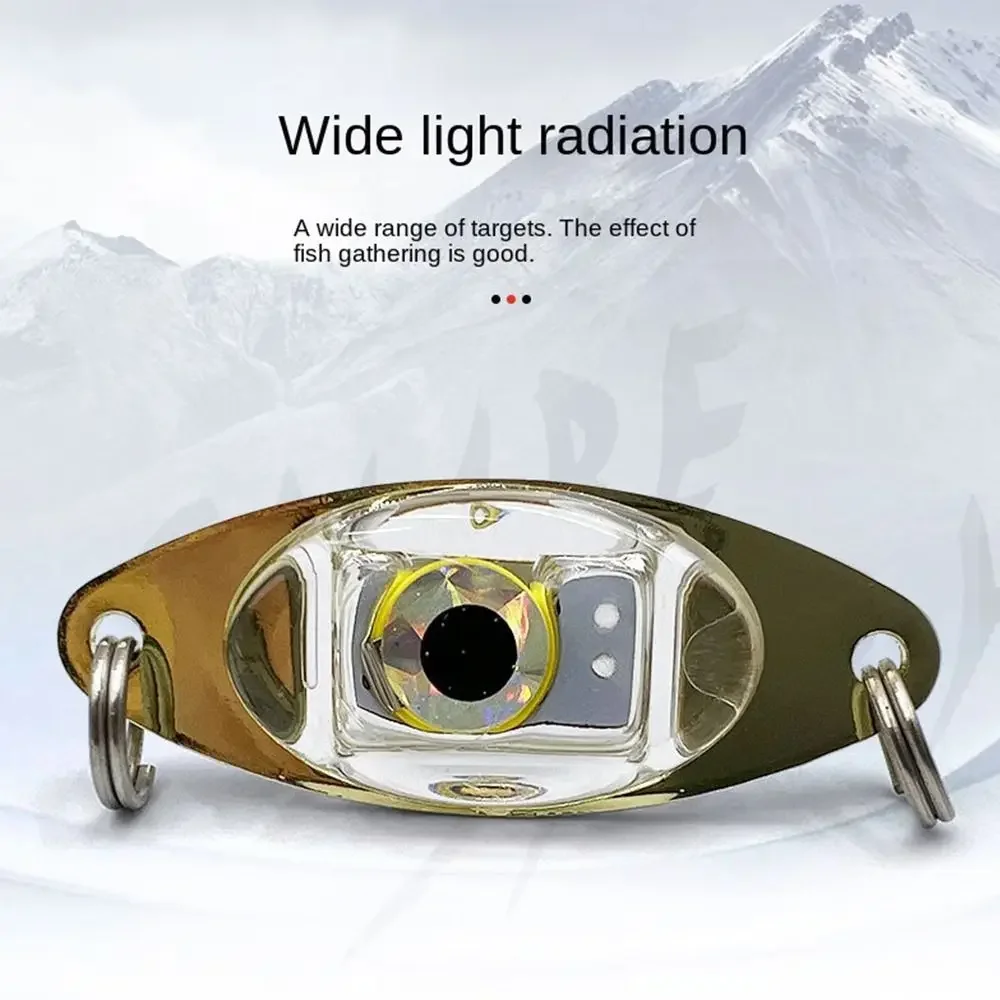 Eye Shape LED Lure Light Fluorescent Attracting Fish Flash Lamp Bass Spoon Fishing Squid Deep Drop Underwater Fishing Tools