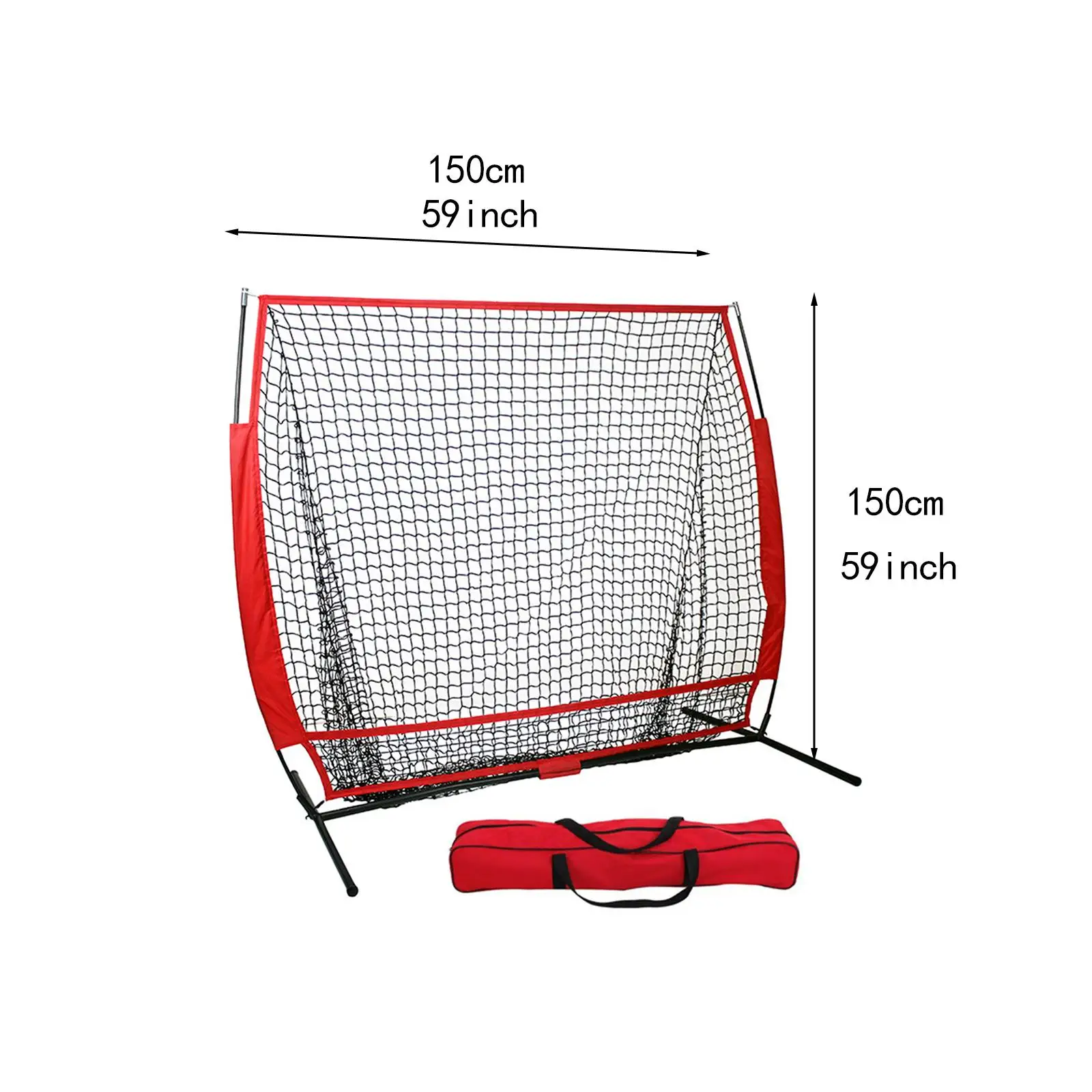 5ftx5ft Baseball Net Softball Net Portable Backstop Training Aid Training Net Baseball Softball Practice Net for Fielding