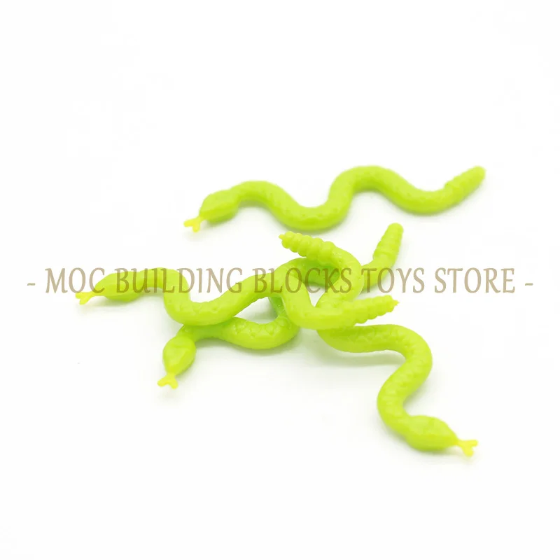 MOC Parts 30115 Snake Building Bricks Blocks Classic Gardens Jungle Scene DIY Creative Design Educational Kids Toys Accessories