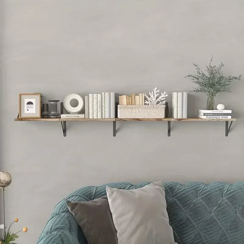 

2026 Latest 3Pcs Wood Wall Mounted Corner Shelves Floating Shelf For Bedroom Bathroom Living Room Kitchen Home Decor