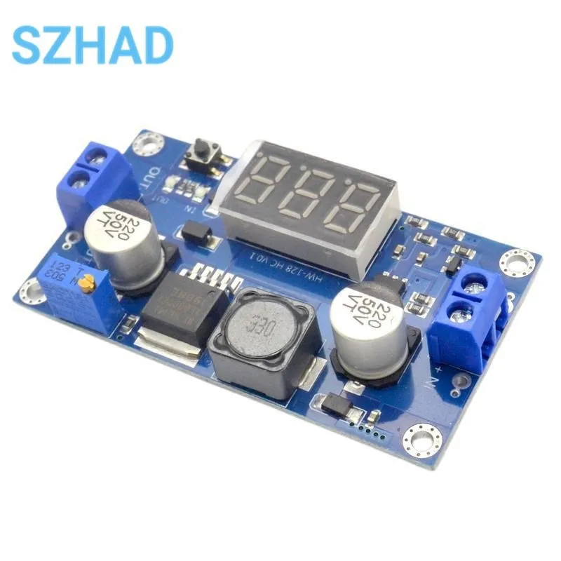 XL6009 DC-DC Boost Step Up Module Converter Digital Voltmeter Display Voltage Meter 4A Output 4.5-32V to 5-55V